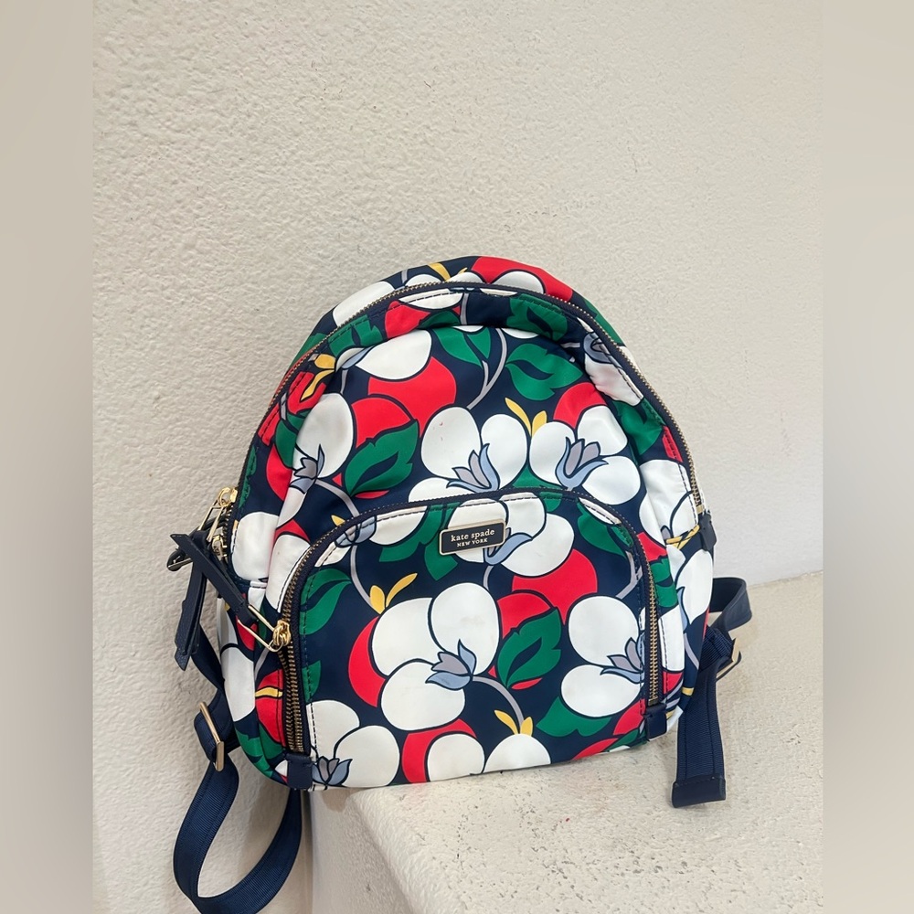 Kate Spade Dawn Breezy Floral Medium Nylon Colorful Artsy unisex mini Backpack